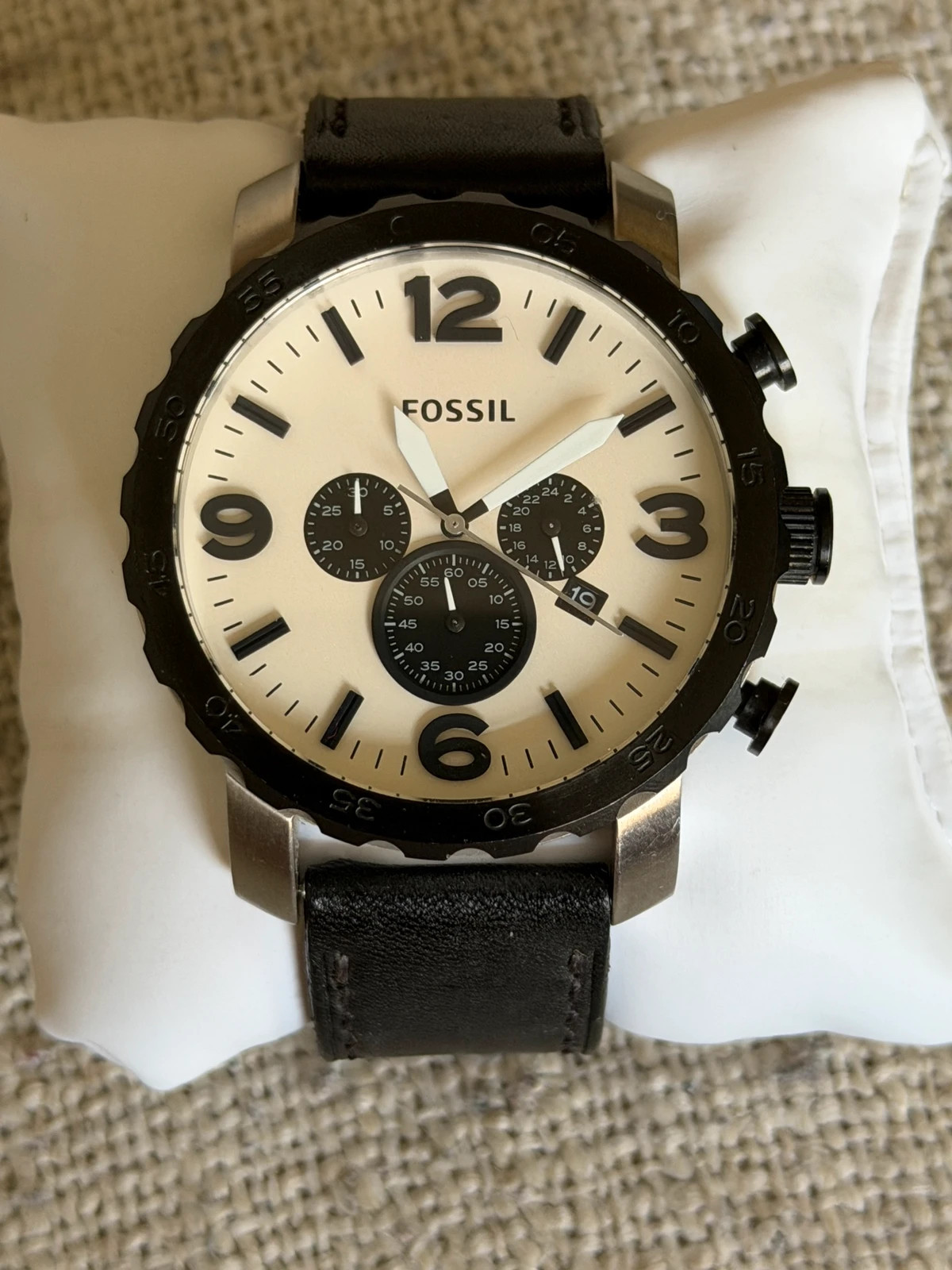 Montre chronographe Fossil (JR1390) Très bon état – Fossil – taille 47 mm et plus 3