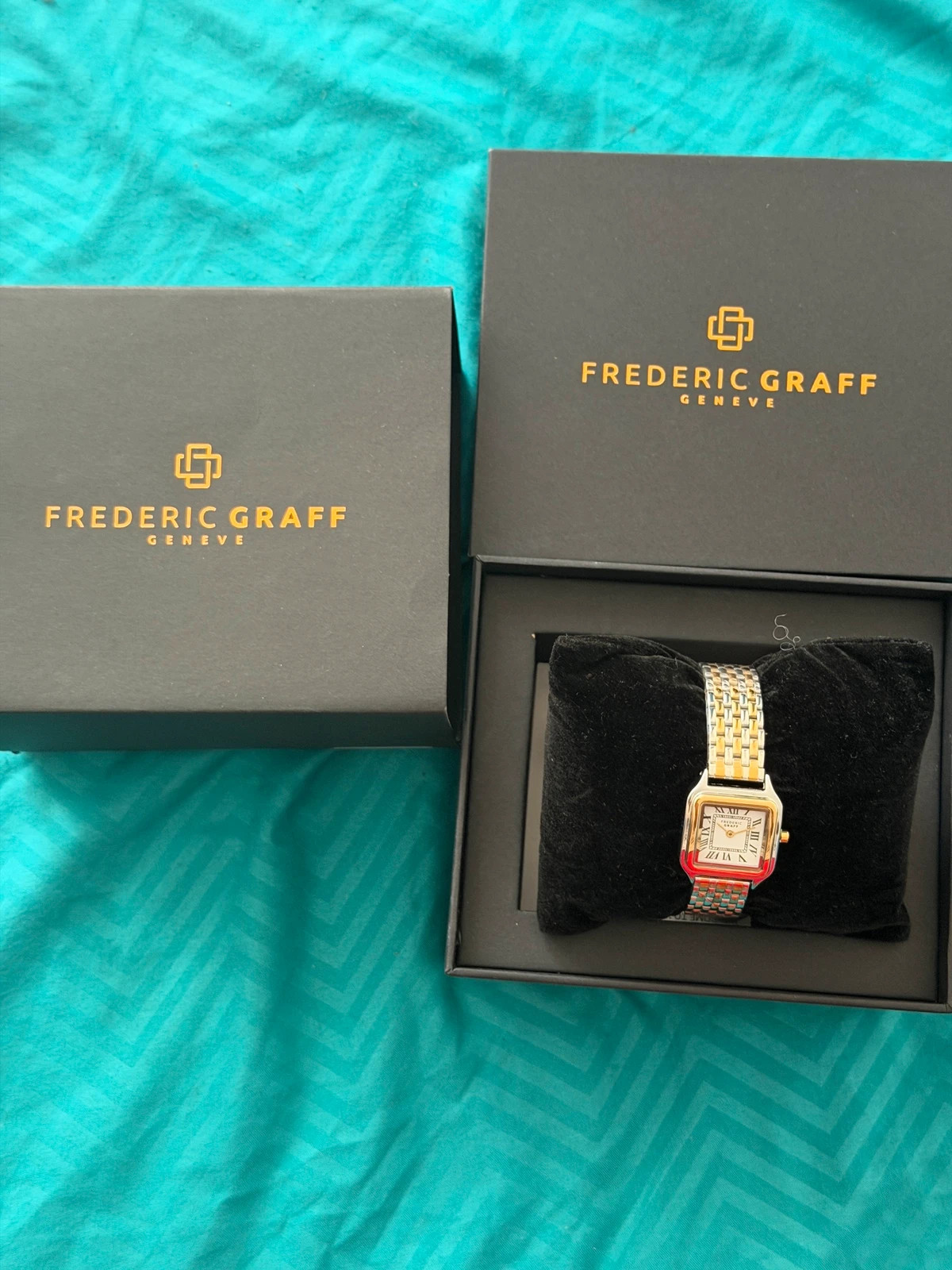 Magnifique montre Frederic Graff Neuve , style bicolore chic – Frederic Graff – taille Jusqu'à 30 mm 2