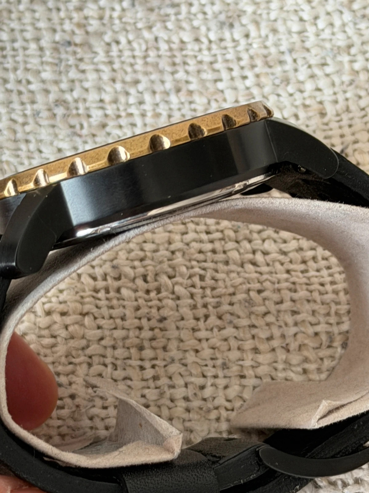 Montre Chronographe Fossil Homme - Boîtier Bronze & Bracelet Cuir Noir - État Excellent – Fossil – taille 47 mm et plus 5