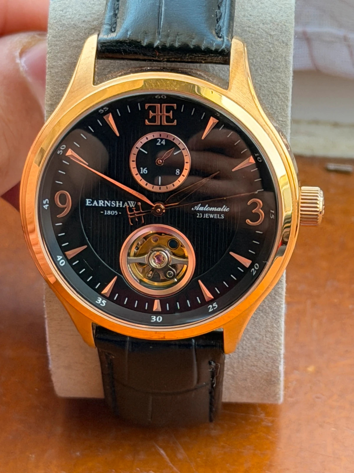 Montre Automatique Thomas Earnshaw Cadran Cœur Ouvert / Or Rose &Noir – Thomas Earnshaw – taille 43–46 mm 2