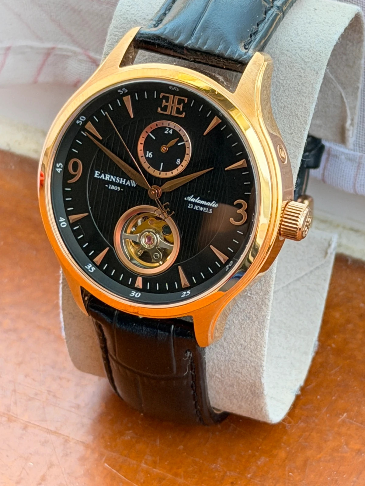 Montre Automatique Thomas Earnshaw Cadran Cœur Ouvert / Or Rose &Noir – Thomas Earnshaw – taille 43–46 mm 5