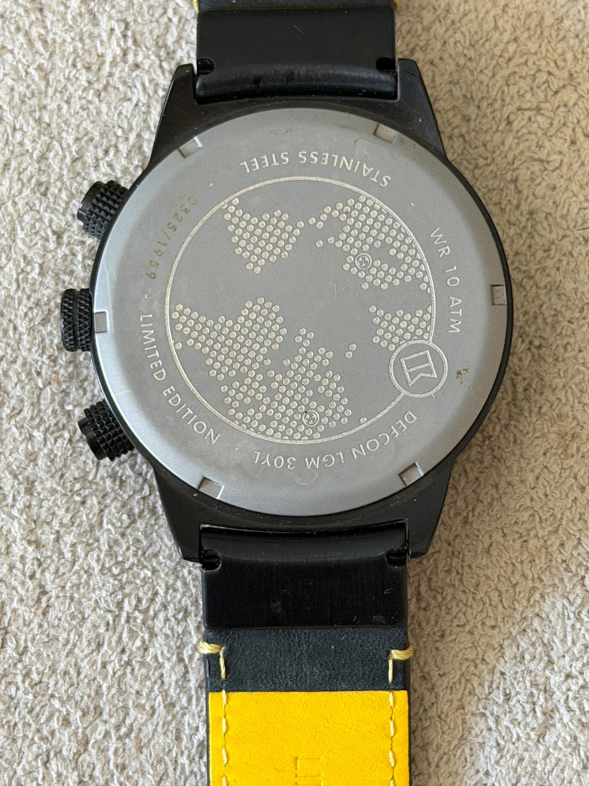 Montre Alpha Sierra Defcon Édition Limitée Noir & Jaune – Alpha Sierra – taille 43–46 mm 3