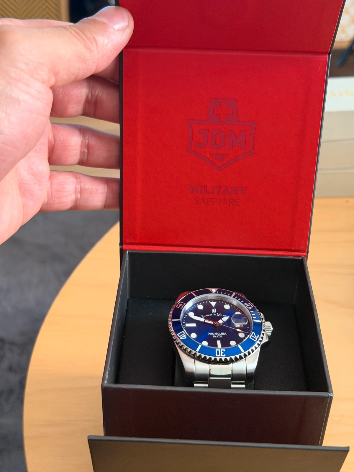 Montre Jacques Du Manoir Pro Scuba "Blue Lagoon – Jacques du Manoir – taille 43–46 mm 2