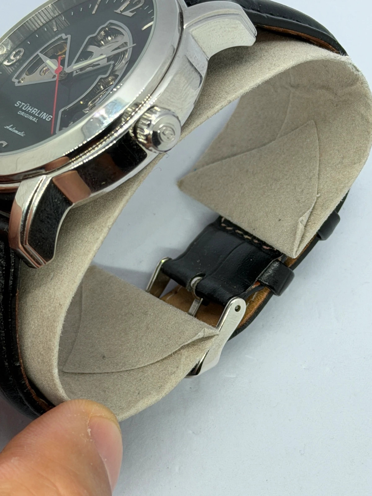 Montre Automatique Stuhrling Original - Cadran Squelette Élégant – Stührling – taille 43–46 mm 4