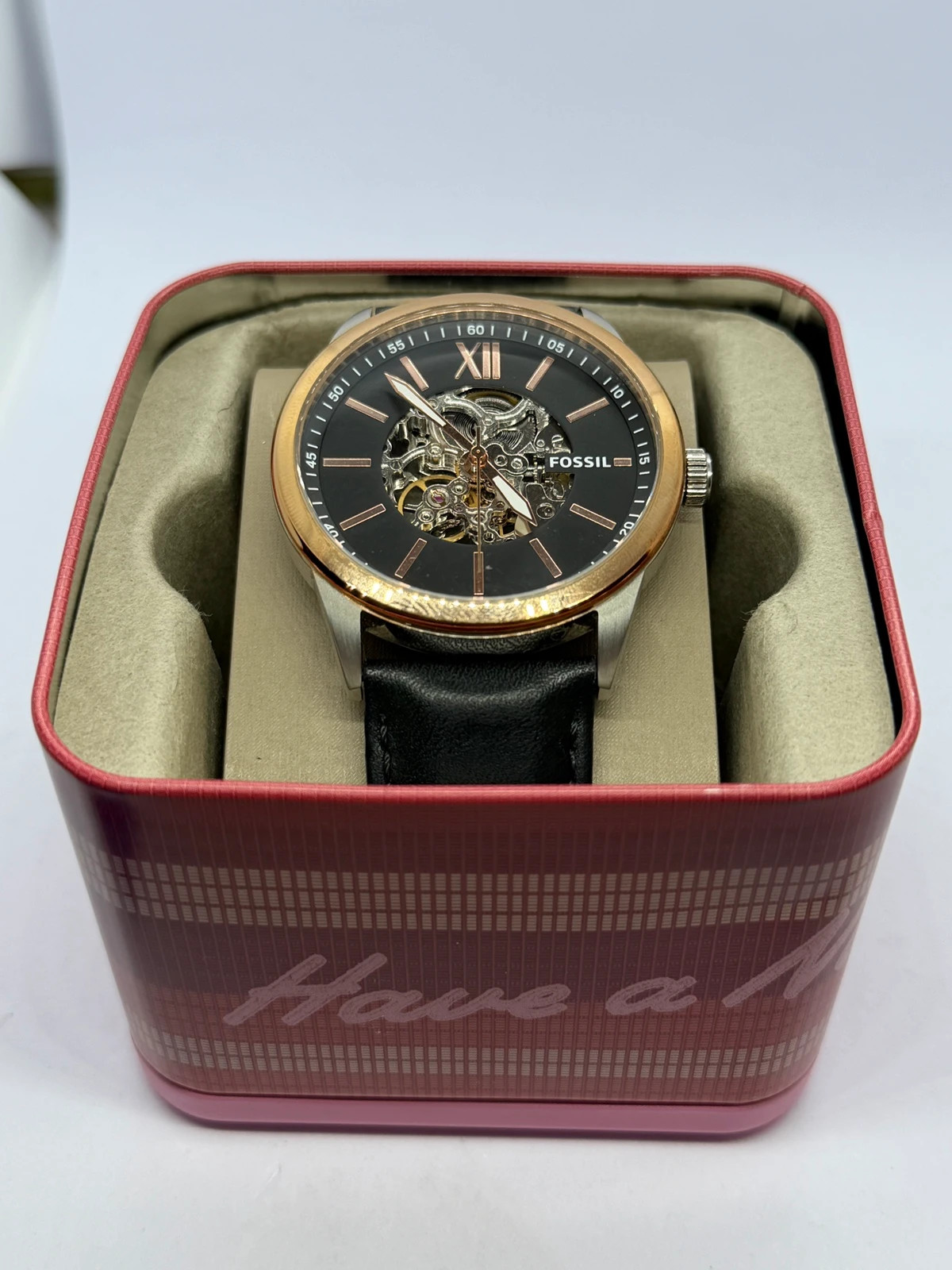 Montre automatique Fossil squelette homme (BQ2383) Boîte d'origine – Fossil – taille 43–46 mm 3