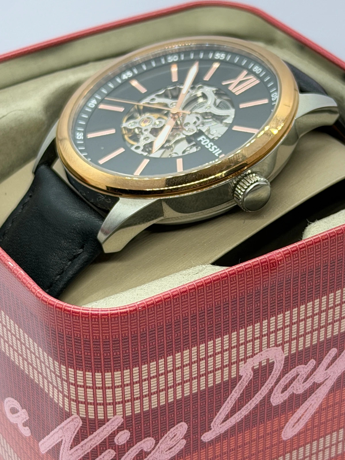 Montre automatique Fossil squelette homme (BQ2383) Boîte d'origine – Fossil – taille 43–46 mm 4