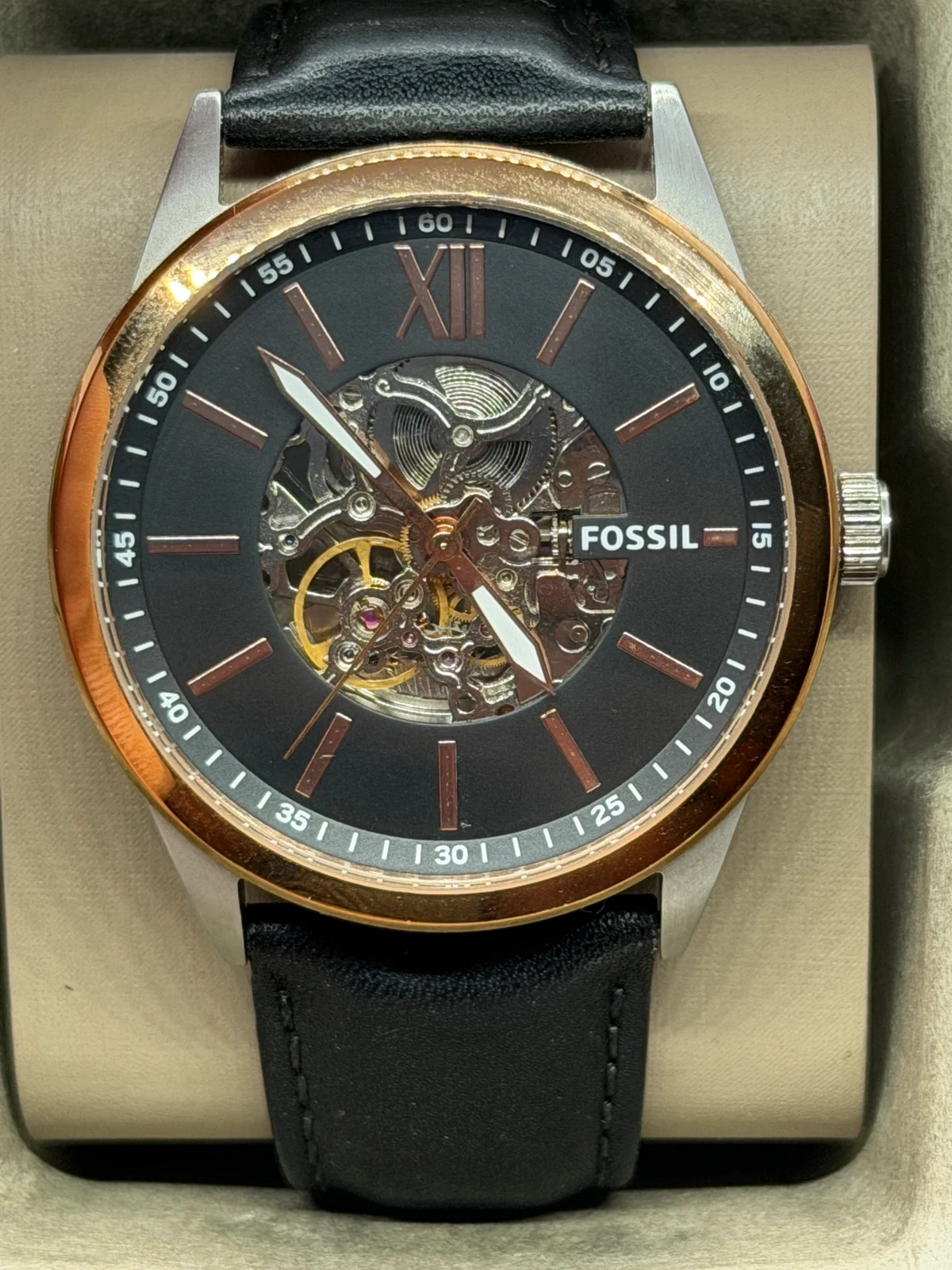 Montre automatique Fossil squelette homme (BQ2383) Boîte d'origine – Fossil – taille 43–46 mm 2