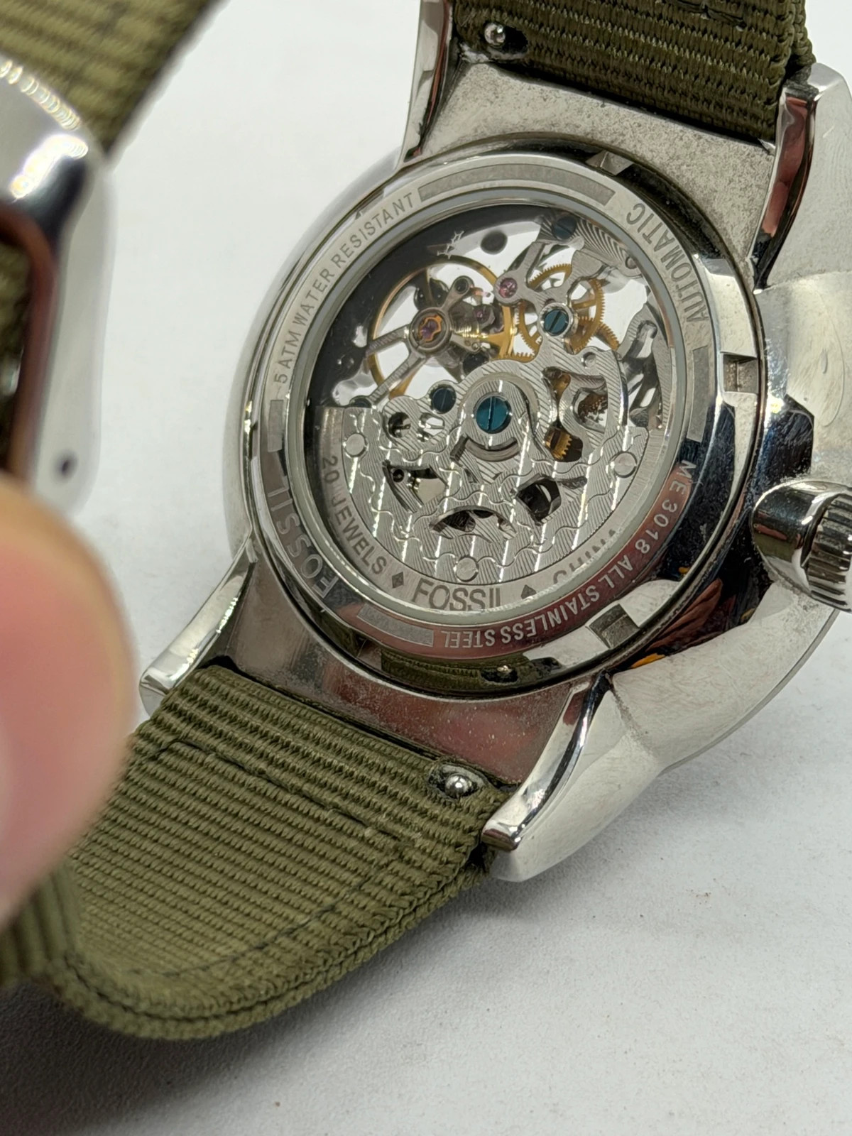 Montre Automatique Fossil ME3018 Skeleton – Très Bon État – Fossil – taille 43–46 mm 3