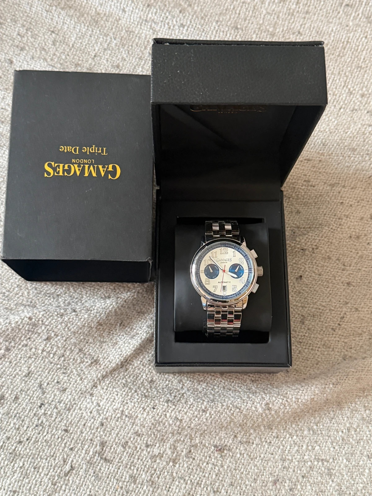 Montre Automatique Gamages London "Triple Date" Neuve – Gamages – taille 43–46 mm 5