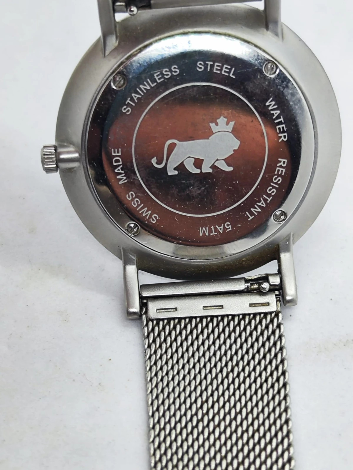 Montre Larsson & Jennings – Cadran Noir & Bracelet Milanais Argenté – Excellent état (Swiss Made) – Larsson & Jennings – taille 39–42 mm 3