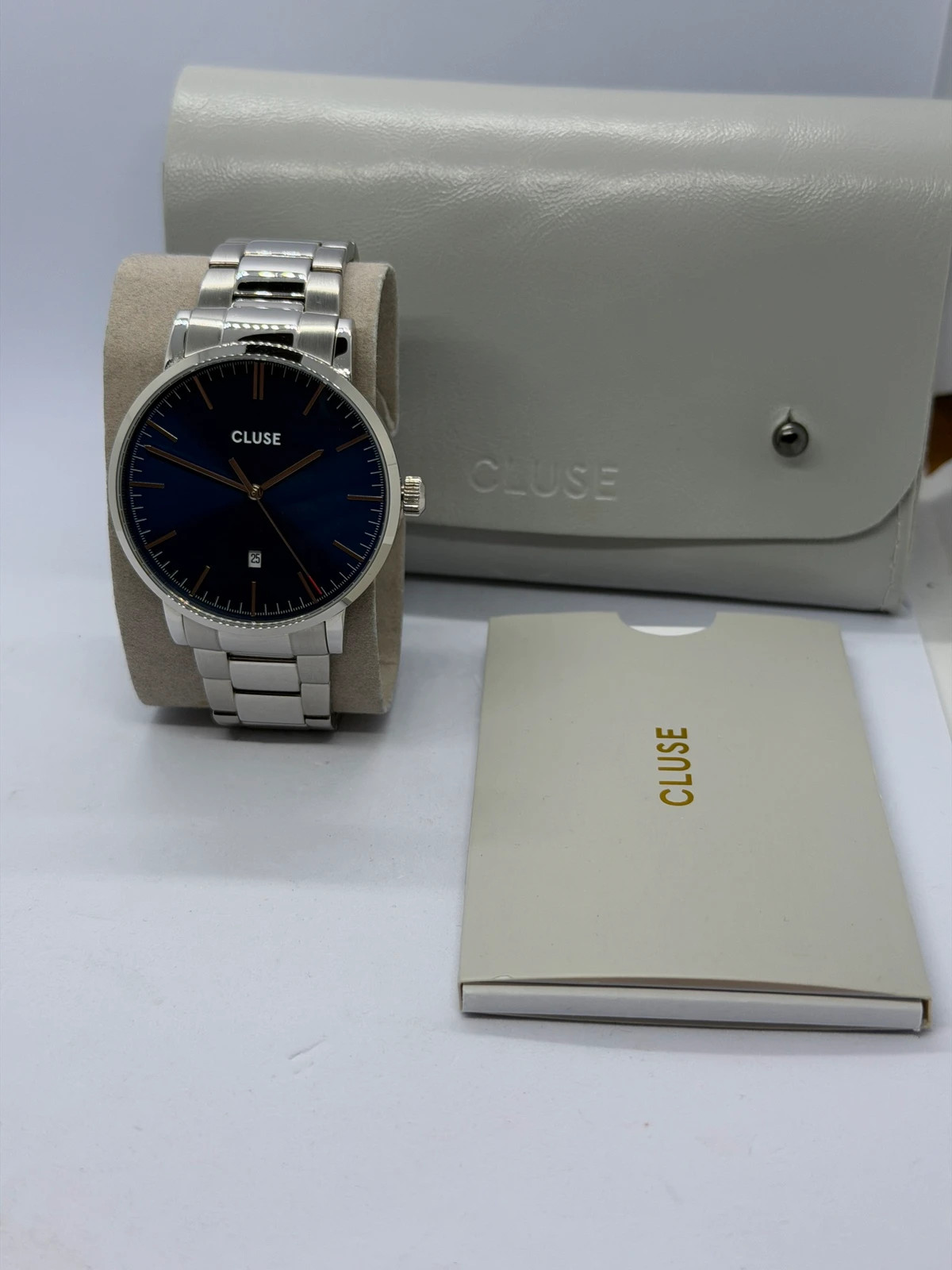 Montre Homme Cluse Aravis – Acier & Cadran Bleu Nuit (Excellent État) – Cluse – taille 39–42 mm 2