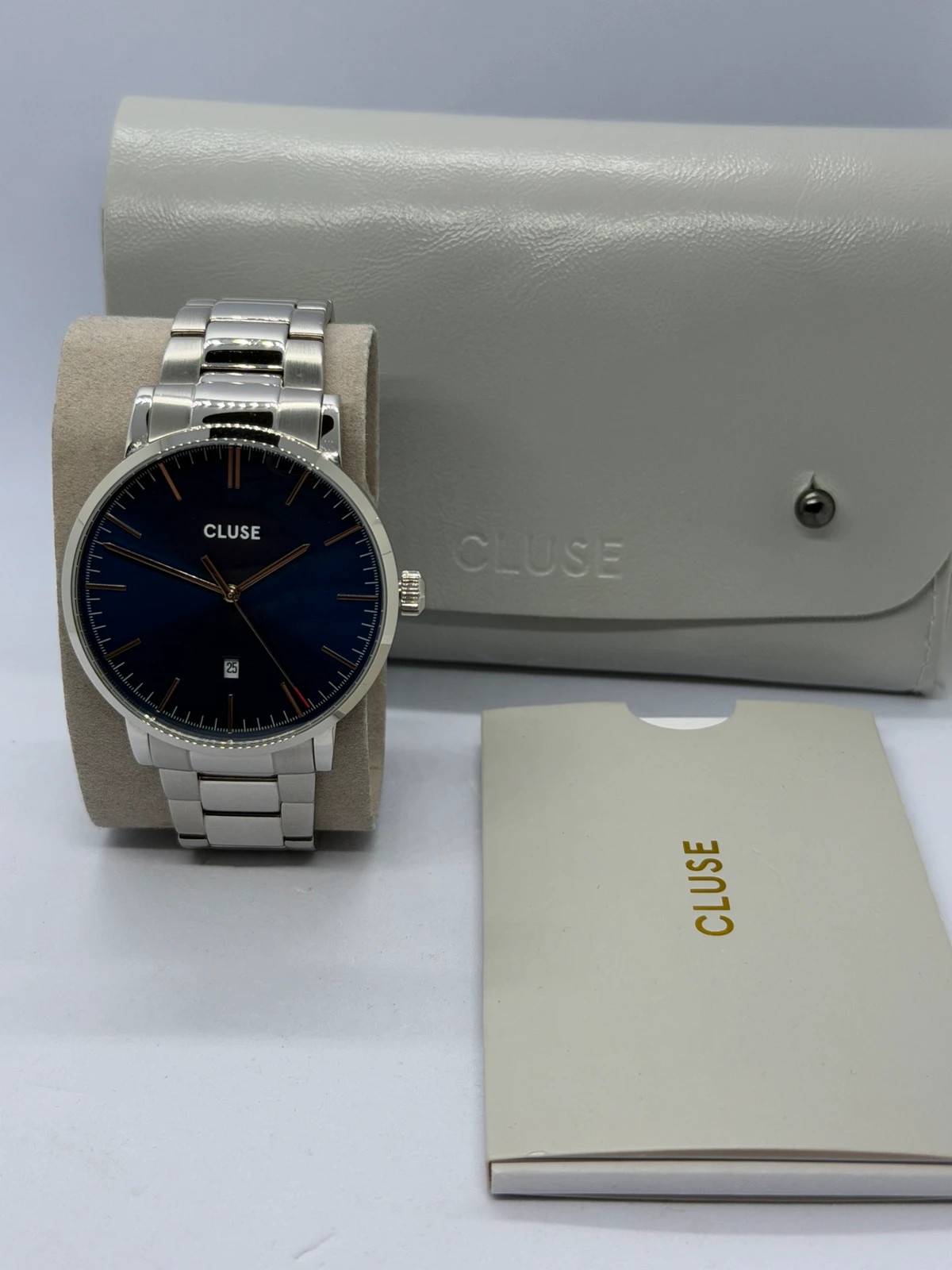 Montre Homme Cluse Aravis – Acier & Cadran Bleu Nuit (Excellent État) – Cluse – taille 39–42 mm 4