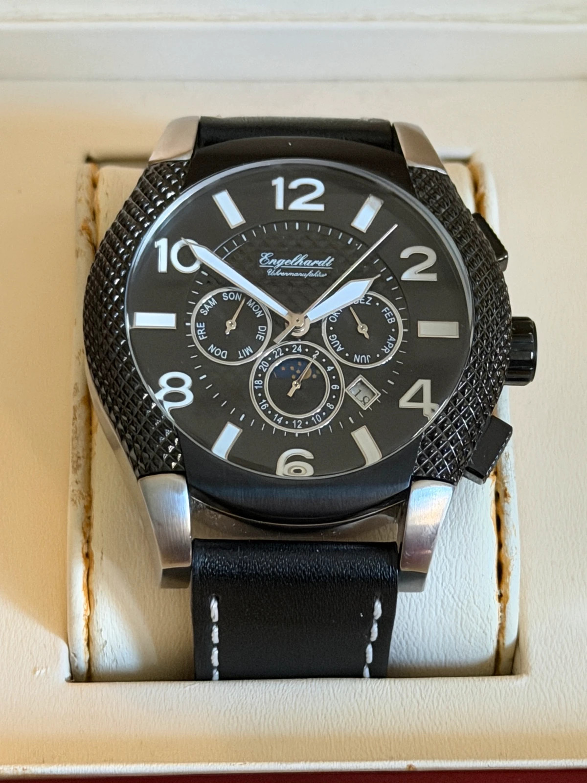 Montre Automatique Engelhardt – Très Bon État – Boîte d'origine – Engelhardt – taille 43–46 mm 4