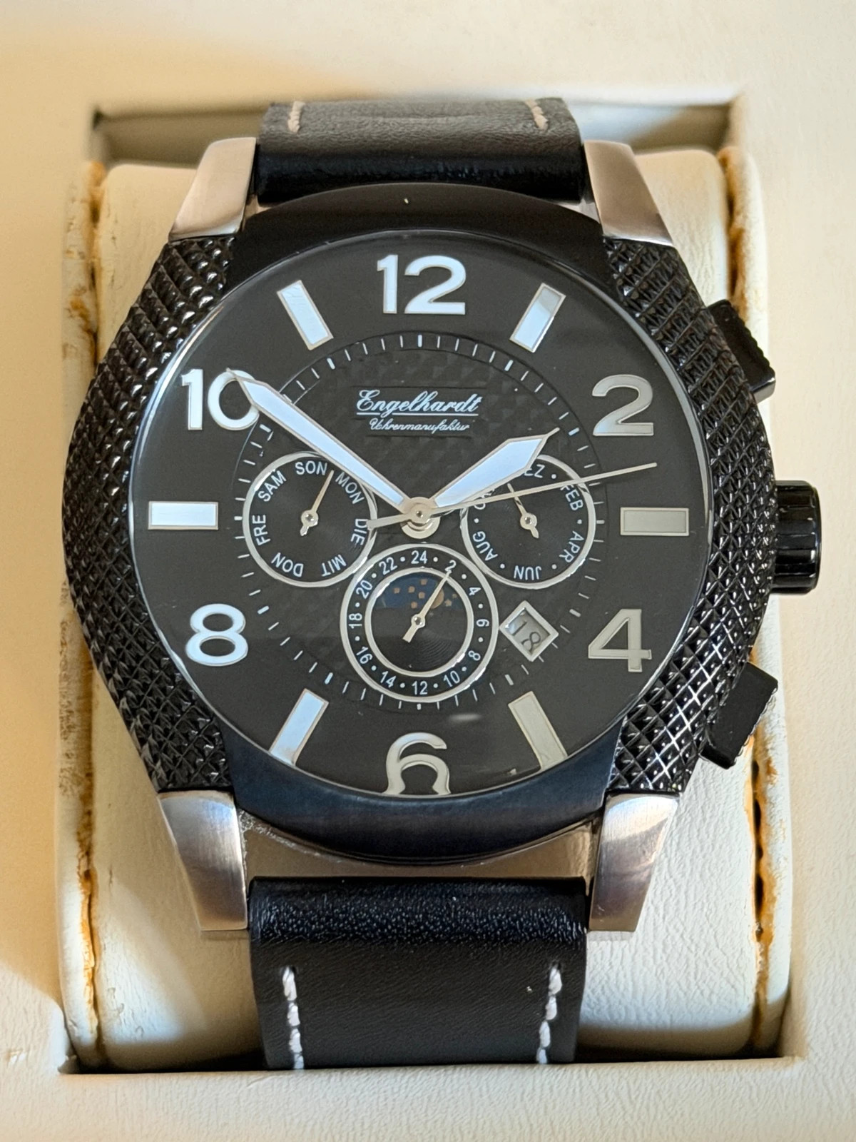 Montre Automatique Engelhardt – Très Bon État – Boîte d'origine – Engelhardt – taille 43–46 mm 5