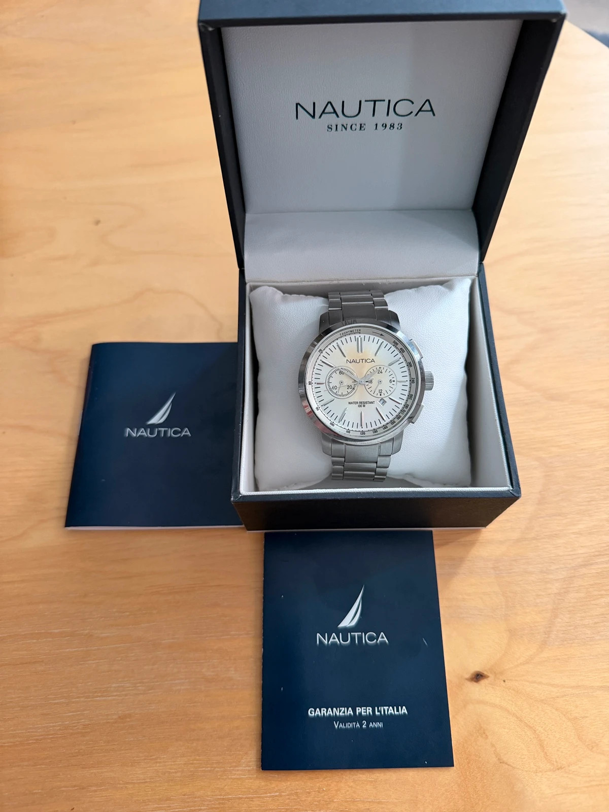 Montre Chronographe Nautica originale en excellent état (Modèle A22601GS) – Nautica – taille 43–46 mm 2