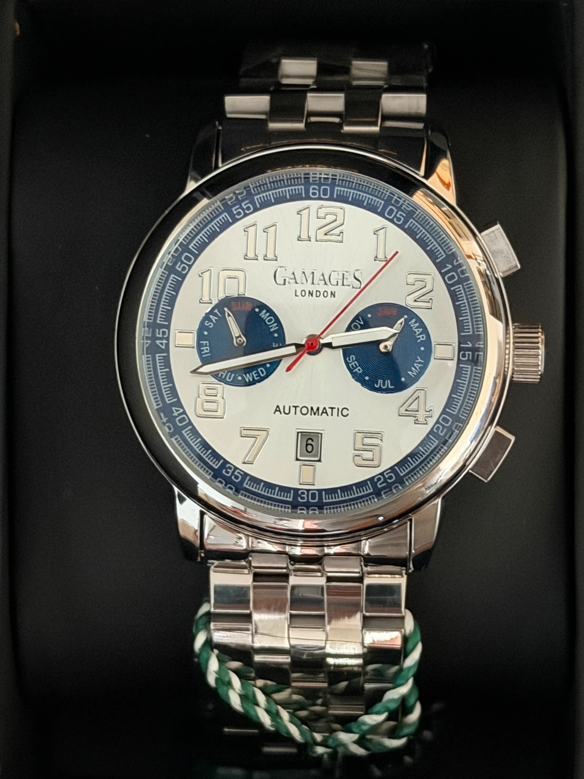 Montre Automatique Gamages London Triple Date – Neuve – Gamages – taille 43–46 mm 3