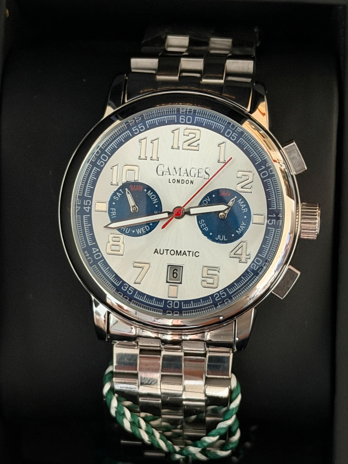 Montre Automatique Gamages London Triple Date – Neuve – Gamages – taille 43–46 mm 4