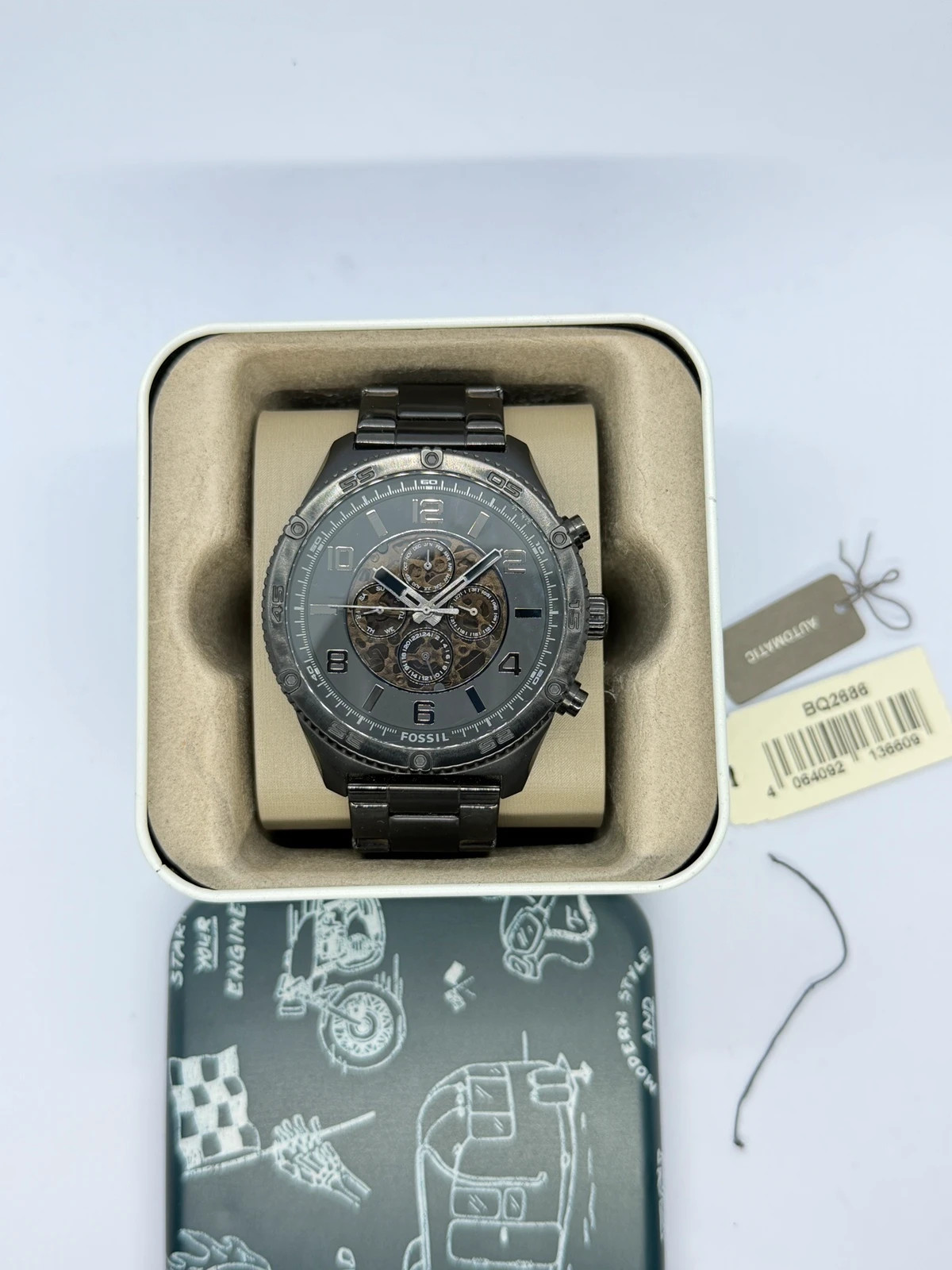 Montre Automatique Fossil BQ2668 - Entièrement Noire (Full Black) – Fossil – taille 47 mm et plus 2