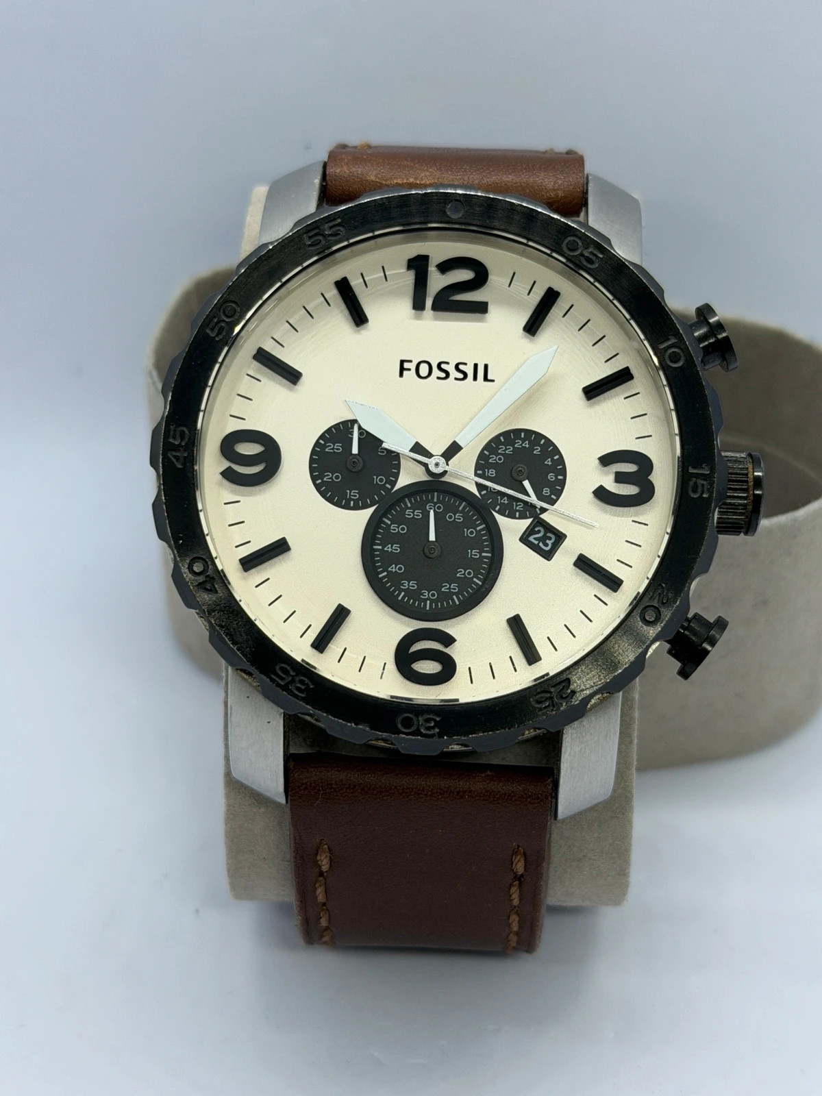 Montre Chronographe Fossil JR1390 – Très bon état – Fossil – taille 47 mm et plus 5