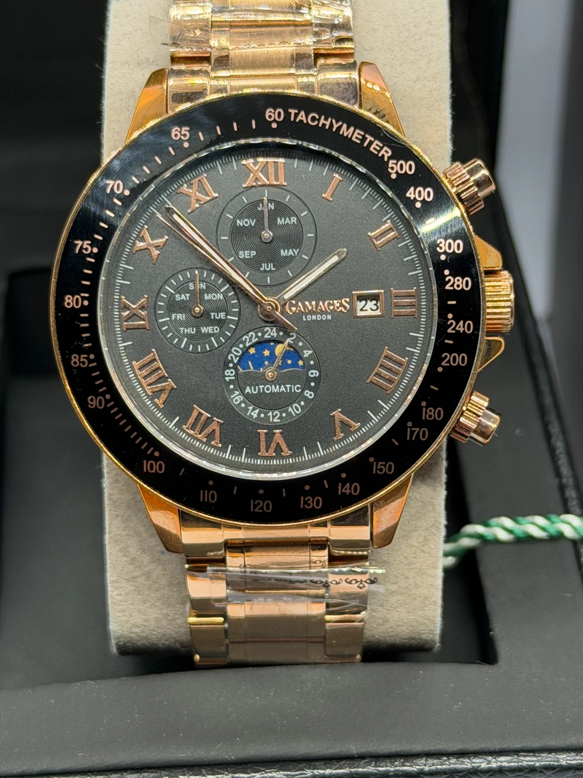 Montre Gamages London - "Race Calendar" Édition Limitée - Neuve – Gamages – taille 43–46 mm 3