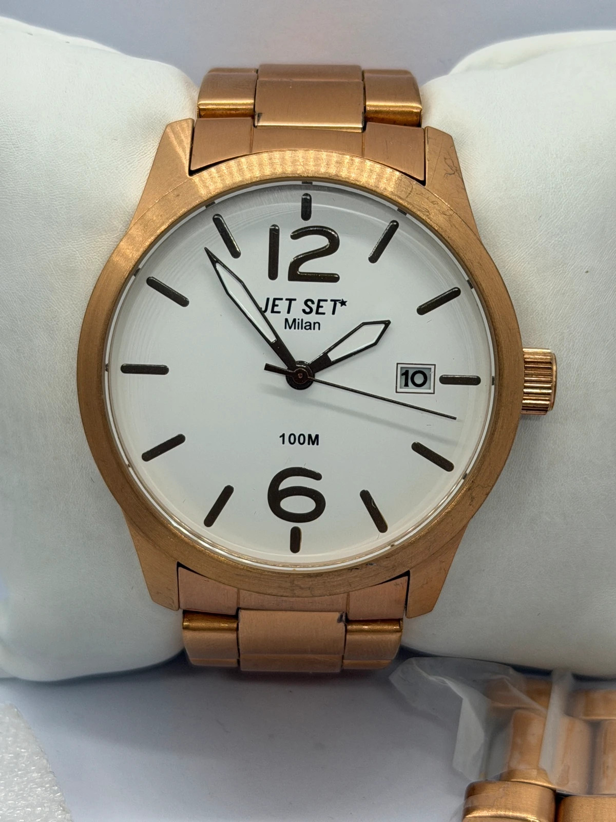 Montre Jet Set Milan - Dorée & Cadran Blanc – Jet Set – taille 43–46 mm 3