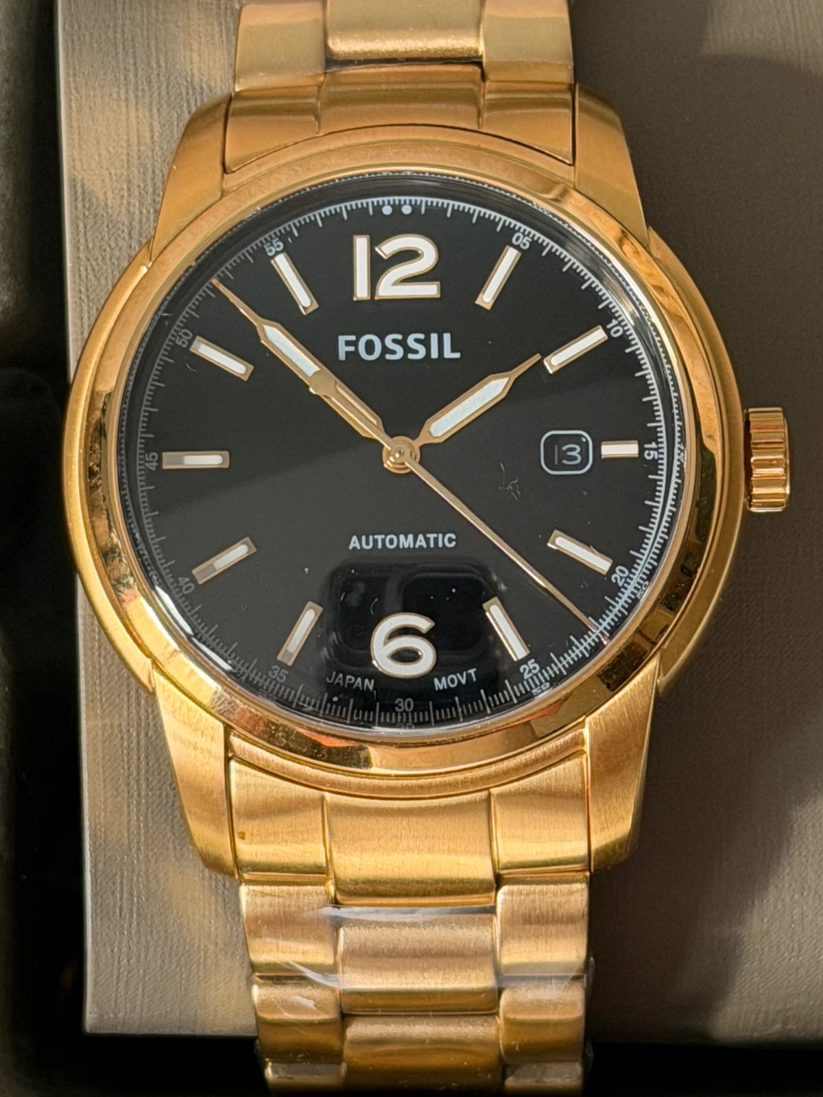 Montre Fossil Heritage Automatic Or / Gold - ME3232 - Neuve – Fossil – taille 43–46 mm 4