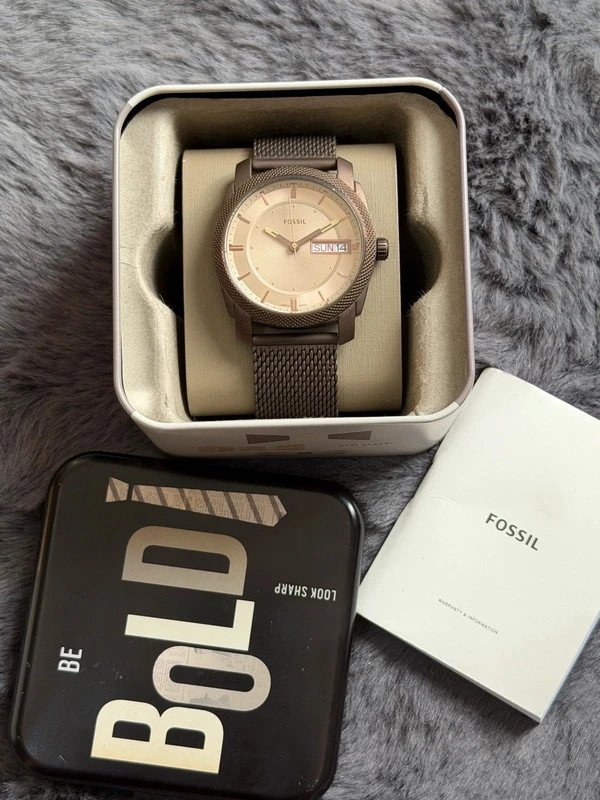 Montre Fossil Machine - Édition Bronze & Mesh – Fossil – taille 43–46 mm 3