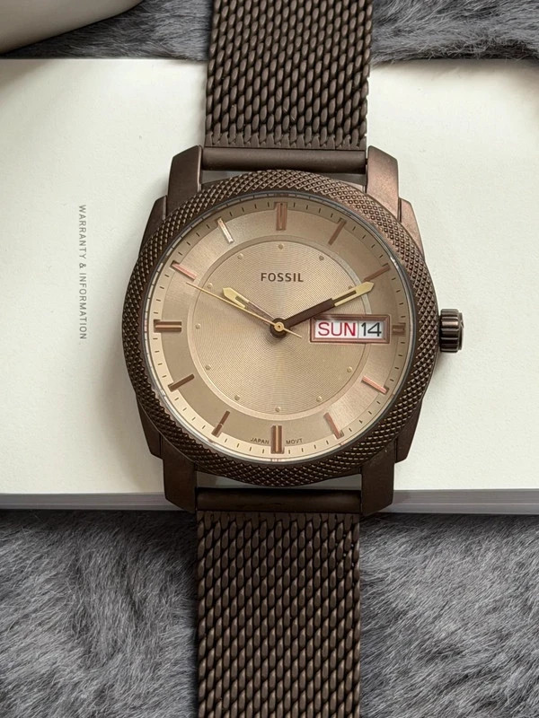 Montre Fossil Machine - Édition Bronze & Mesh – Fossil – taille 43–46 mm 2