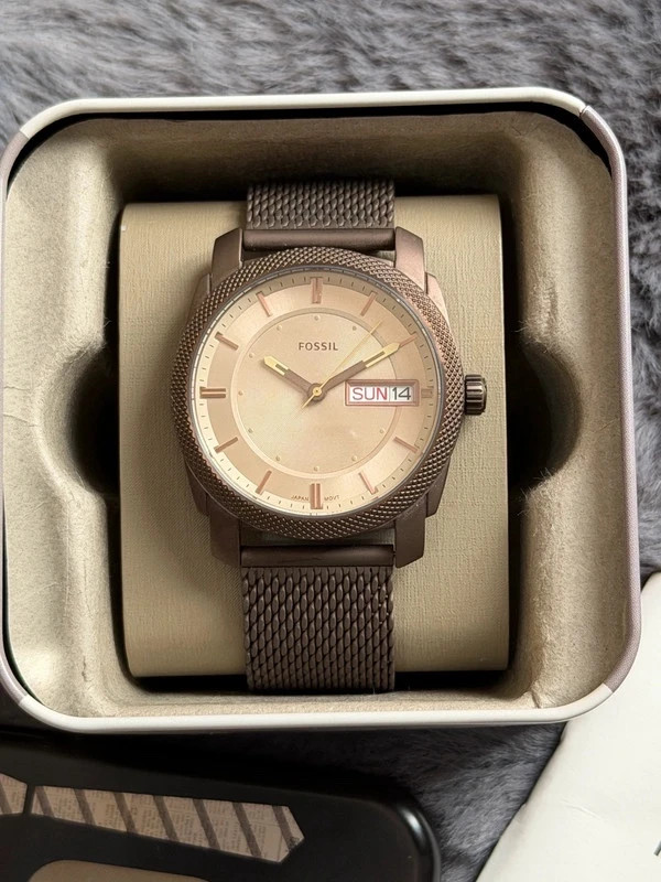 Montre Fossil Machine - Édition Bronze & Mesh – Fossil – taille 43–46 mm 5