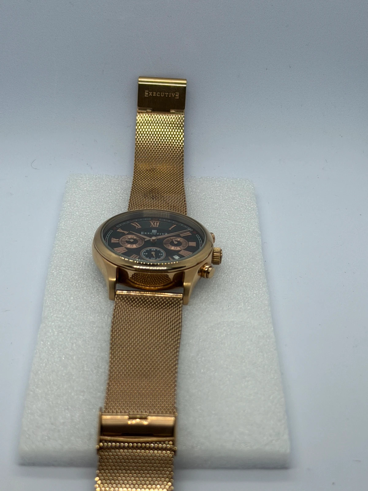 Montre Chronographe Exécutive - Modèle "Blazer" (Doré/Or Rose) – Executive – taille 43–46 mm 5
