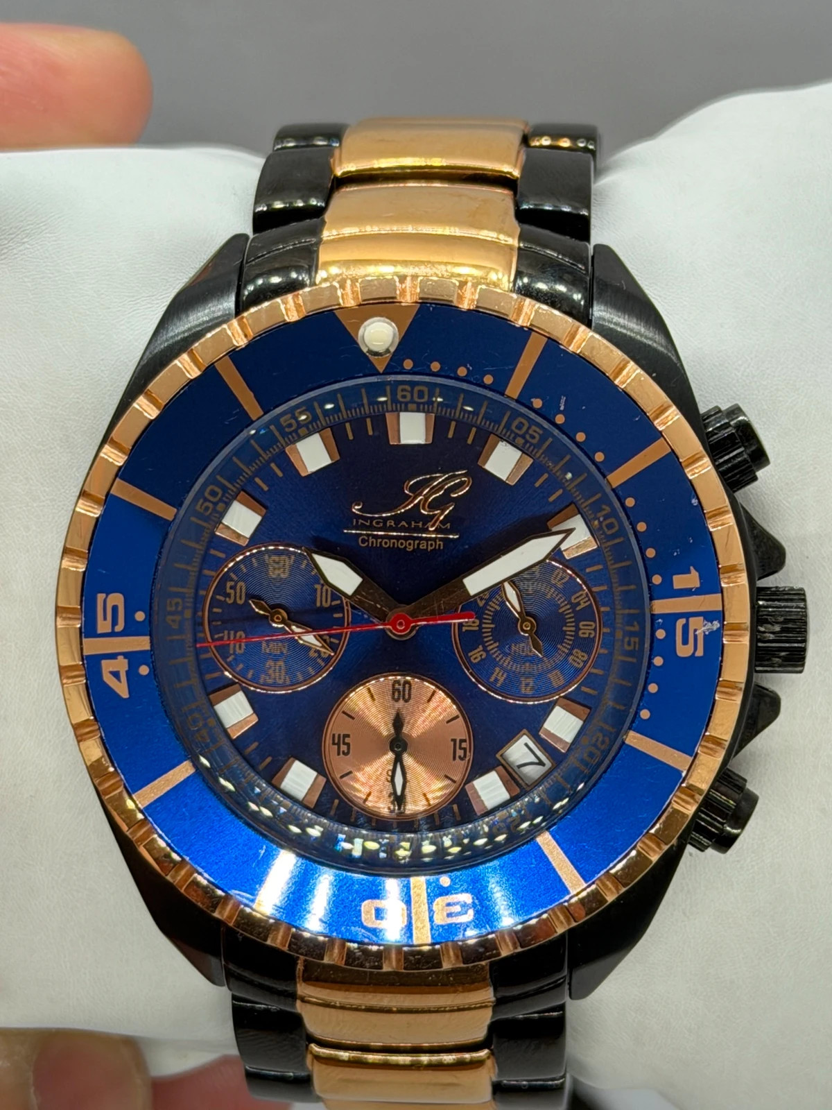 Montre Chronographe Ingraham – Look Sport & Luxe – Ingraham – taille 43–46 mm 5