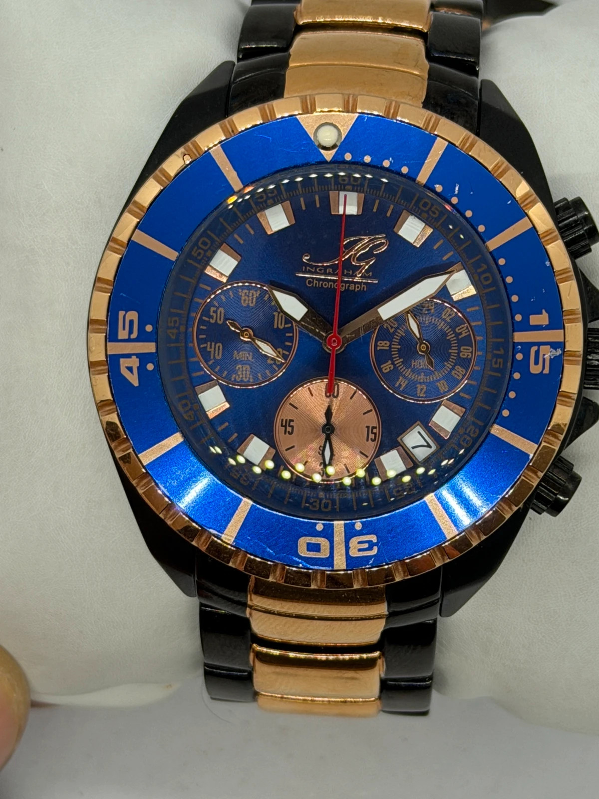 Montre Chronographe Ingraham – Look Sport & Luxe – Ingraham – taille 43–46 mm 3