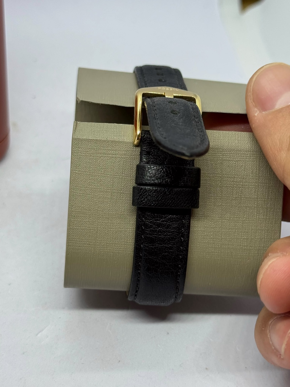 Montre analogique Fossil cadran nacre et bracelet cuir – Fossil – taille Taille unique 3