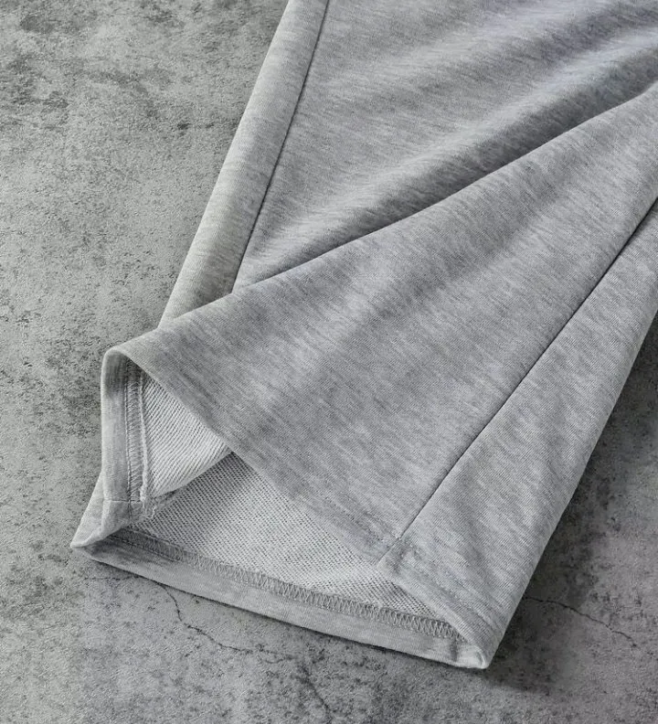 Pantalon de jogging gris chiné wide leg, taille élastique effet boxer – Vintage dressing – taille XS 4