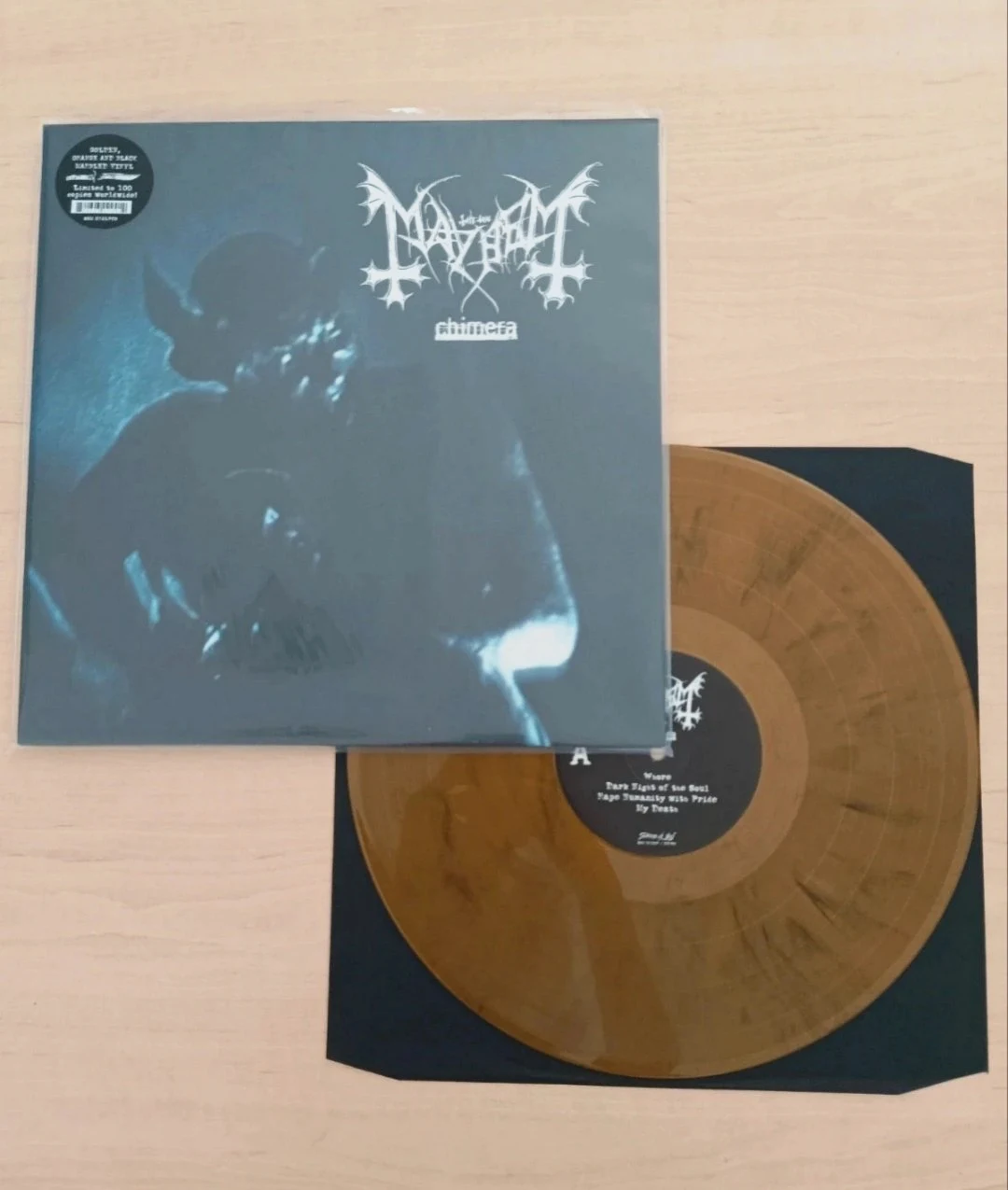 Disque vinyle Mayhem Chimera édition limitée 100 ex