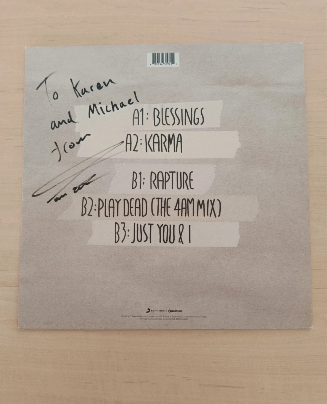 Tom Walker - Blessing EP dédicacé – Tom walker 2