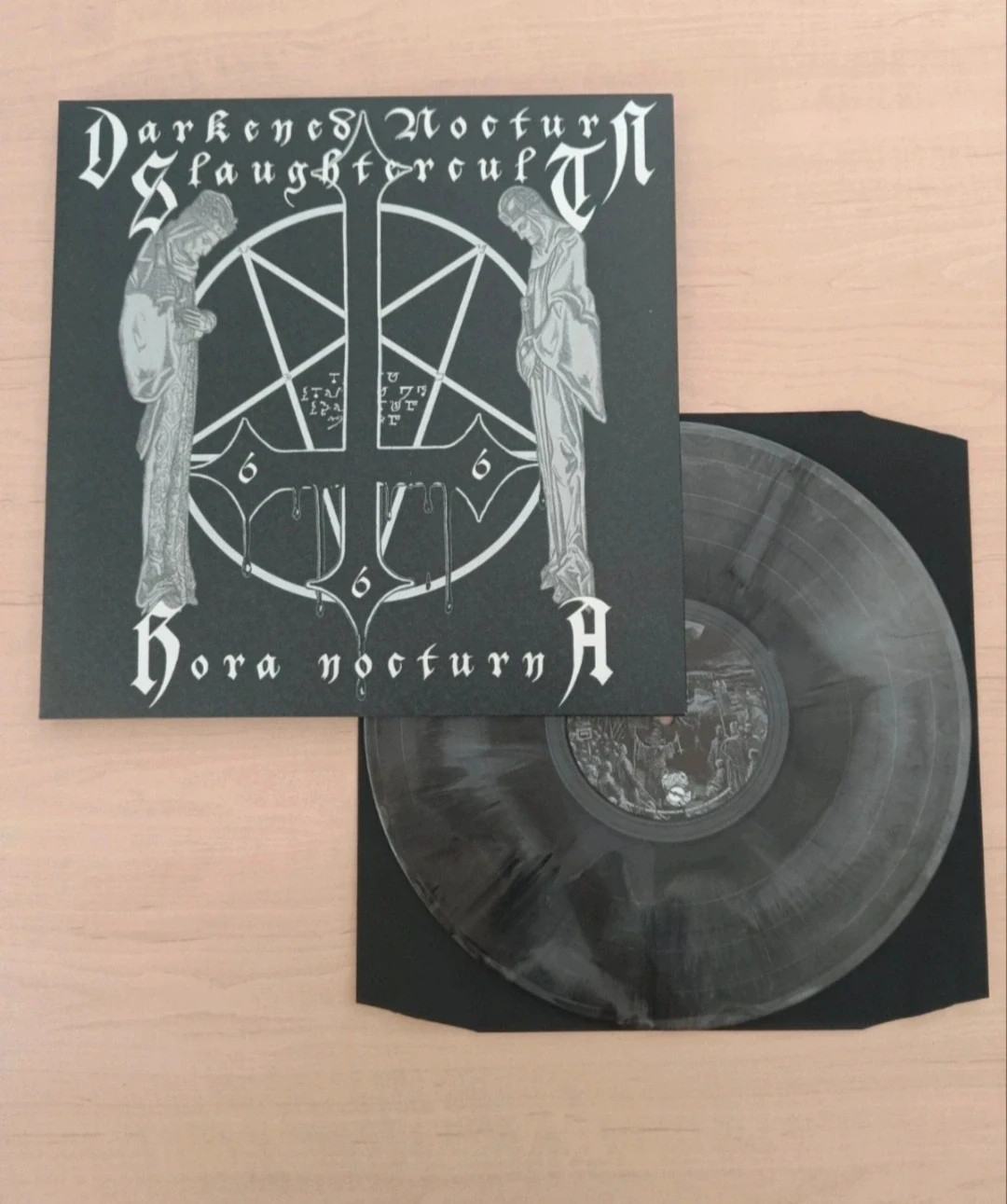 Darkened Nocturn Slaughtercult - Hora nocturna - edition vinyle galaxie noir et argenté