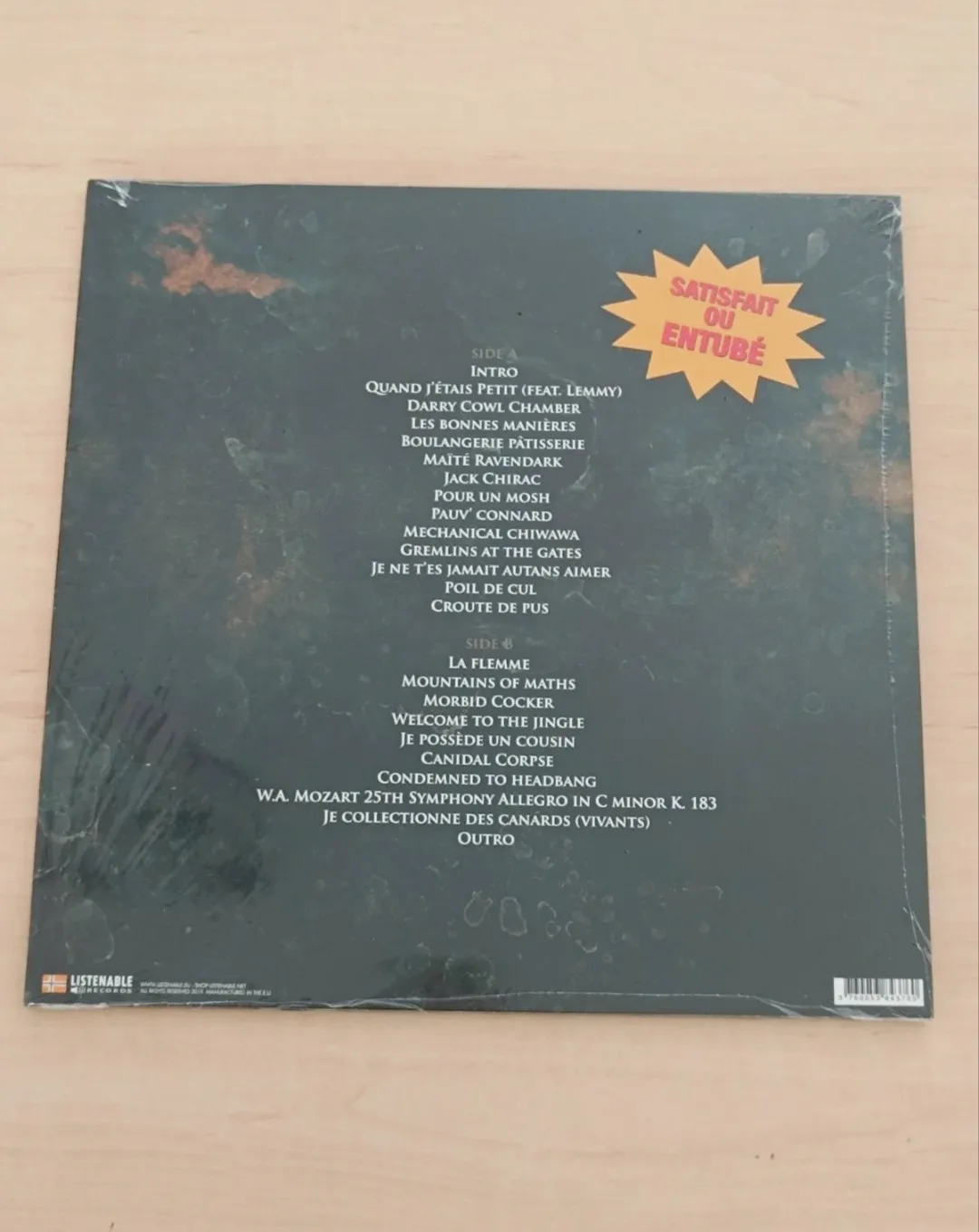 Disque vinyle Ultra Vomit Objectif thunes gris marbré  – Ultra Vomit 4