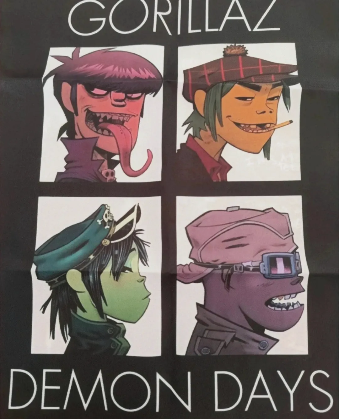 Tote bag Gorillaz Demon Days noir en toile – Gorillaz – taille L 2