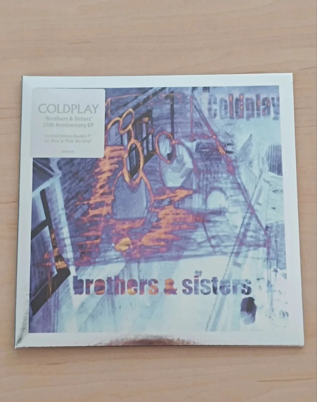 Vinyle rose et bleu Coldplay Brothers & Sisters 25th Anniversary EP