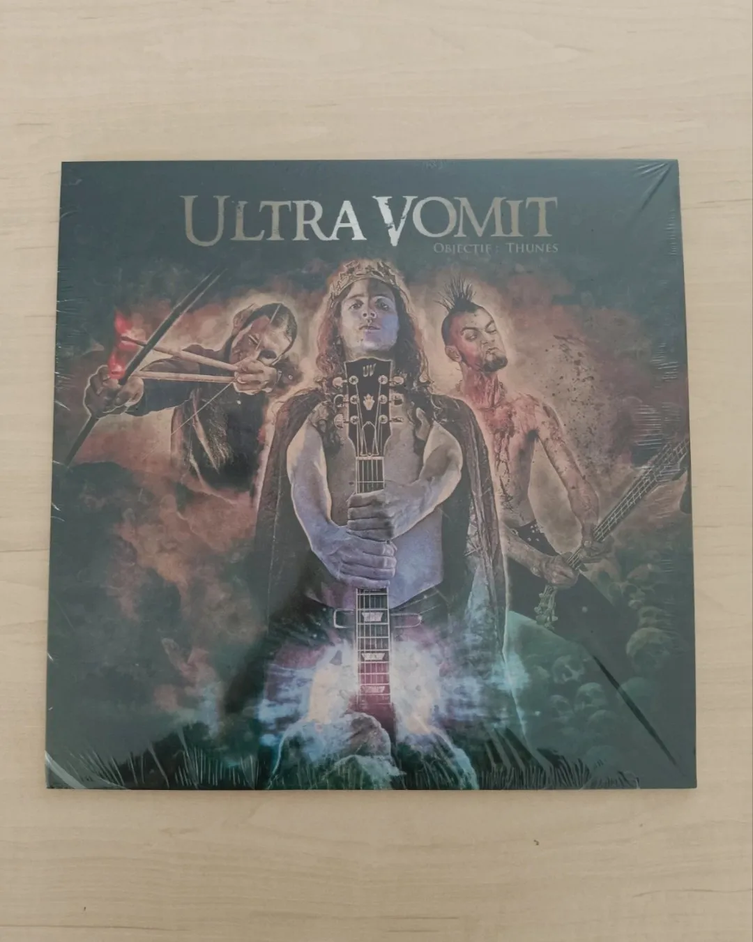 Disque vinyle Ultra Vomit Objectif thunes gris marbré  – Ultra Vomit 3