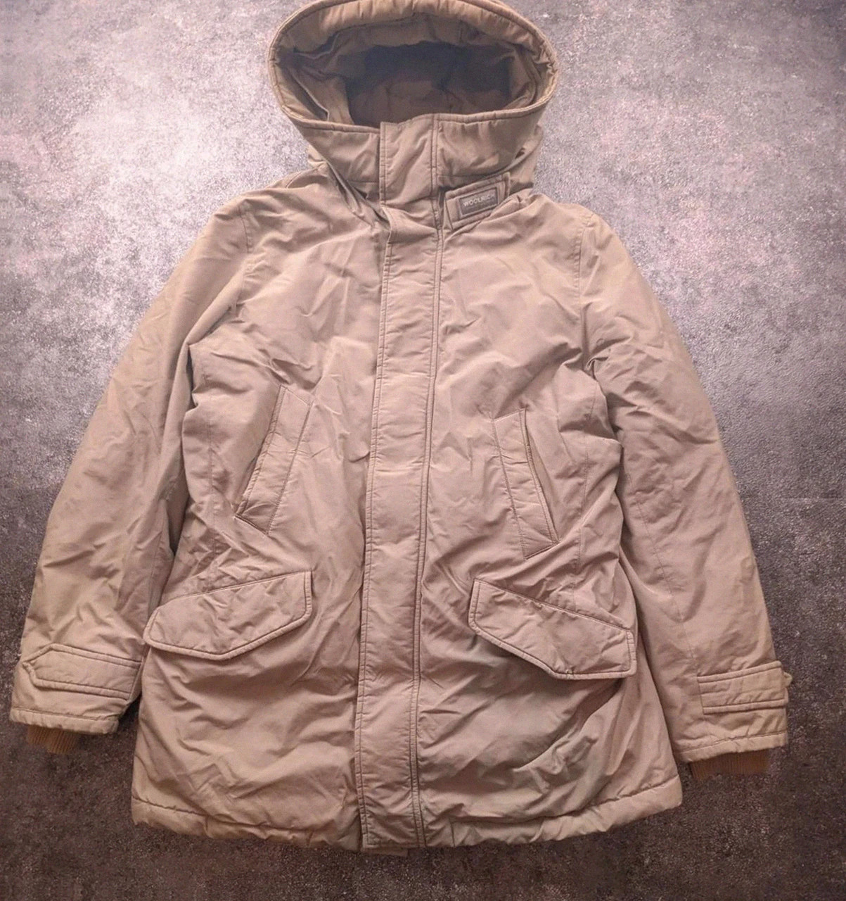 Parka Ramar Cloth Woolrich John Rich & Bros Vintage Outdoor 60/40 Kaki Beige L – Woolrich – taille L 2