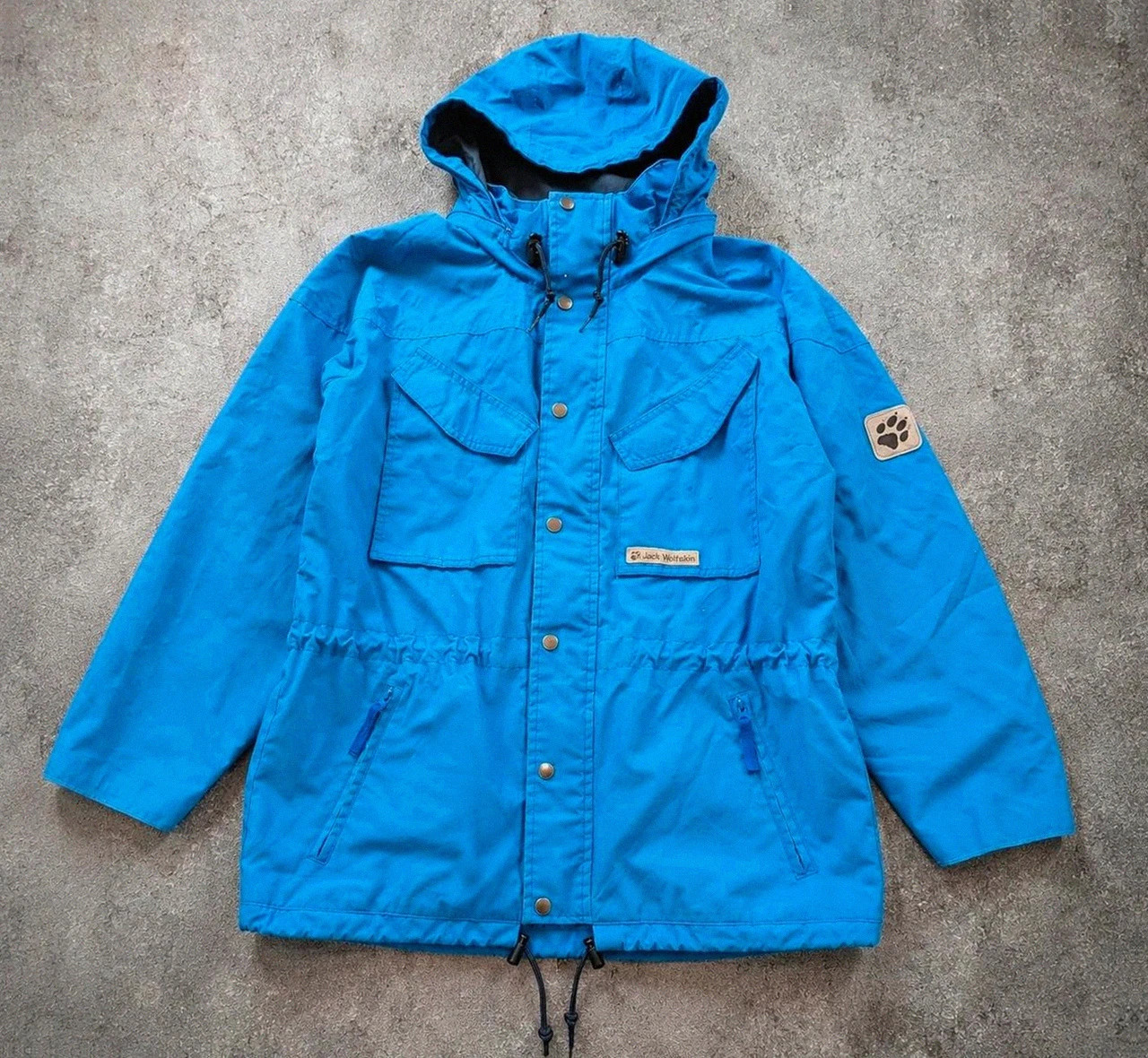 Jack Wolfskin Function 65 veste parka outdoor vintage bleu S – Gorpcore Hiking 90s – Jack Wolfskin – taille S