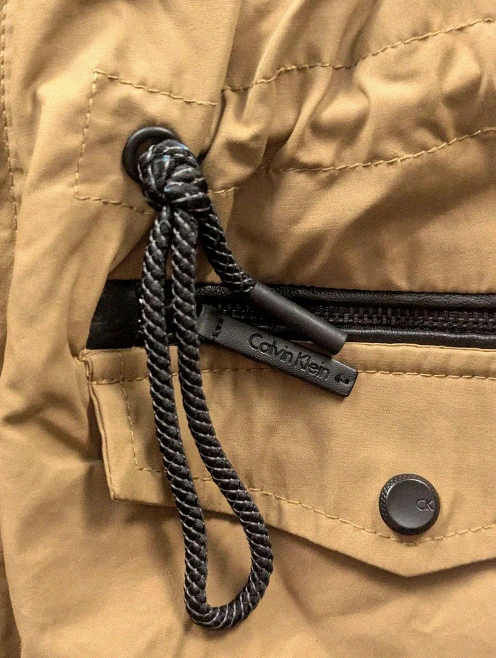 Parka Calvin Klein femme M camel – veste légère outdoor utility mi-saison – Calvin Klein – taille M / 38 / 10 5