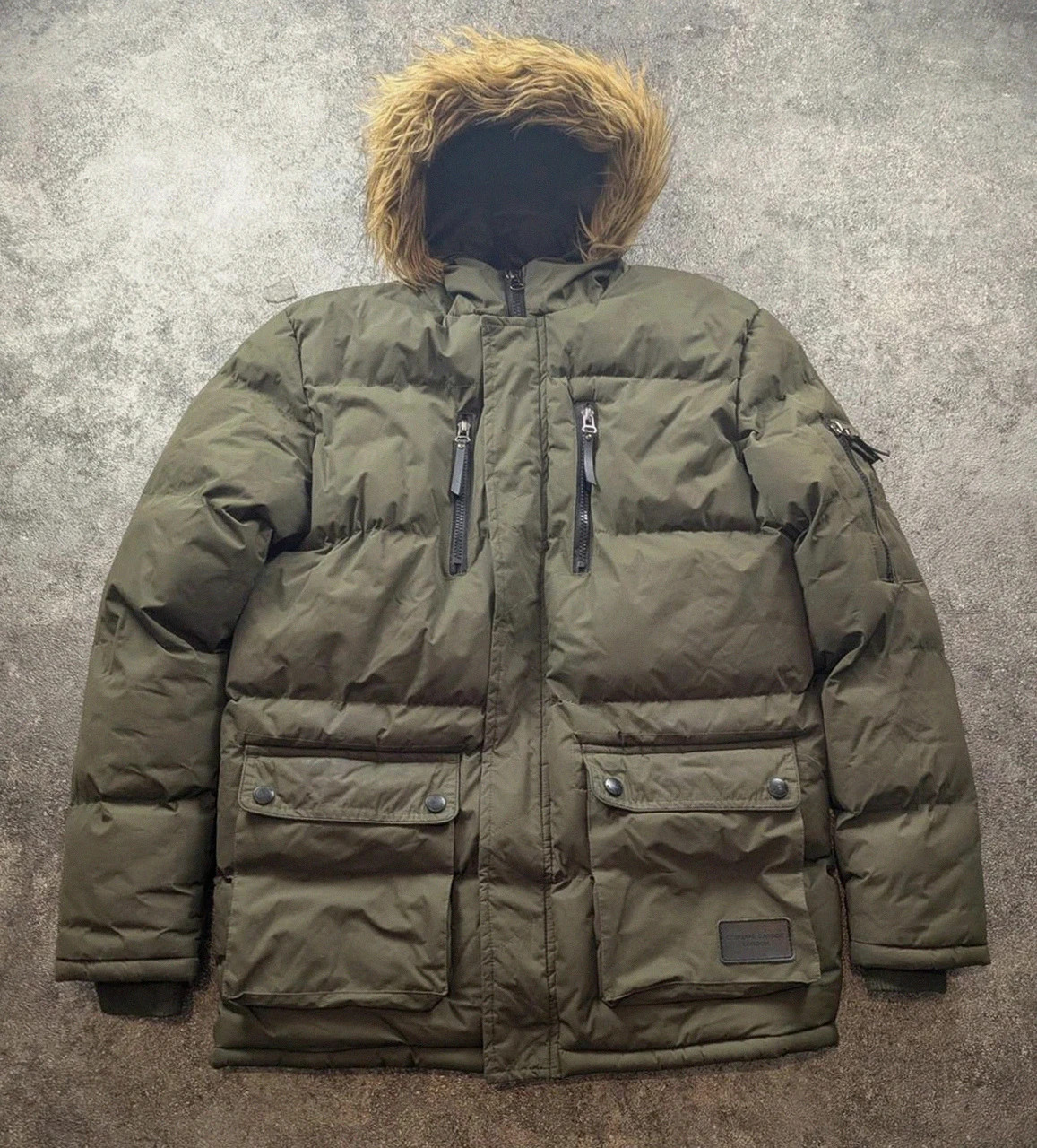 Criminal Damage London Parka Doudoune Kaki Fourrure Streetwear Utility Y2K S – Criminal Damage – taille S 2