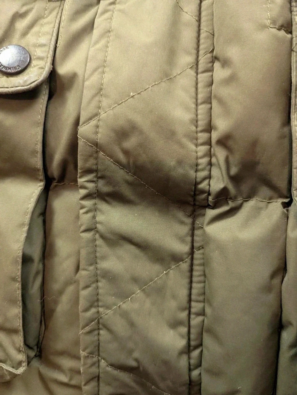 Criminal Damage London Parka Doudoune Kaki Fourrure Streetwear Utility Y2K S – Criminal Damage – taille S 5