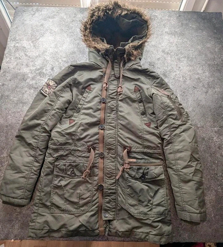 Khujo Patrick II parka vintage kaki militaire utility workwear taille M – khujo – taille M 2