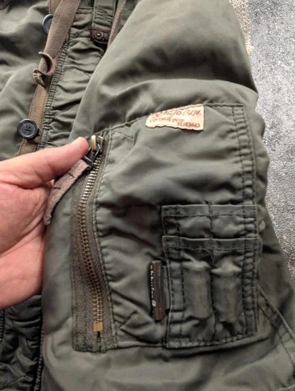Khujo Patrick II parka vintage kaki militaire utility workwear taille M – khujo – taille M 5
