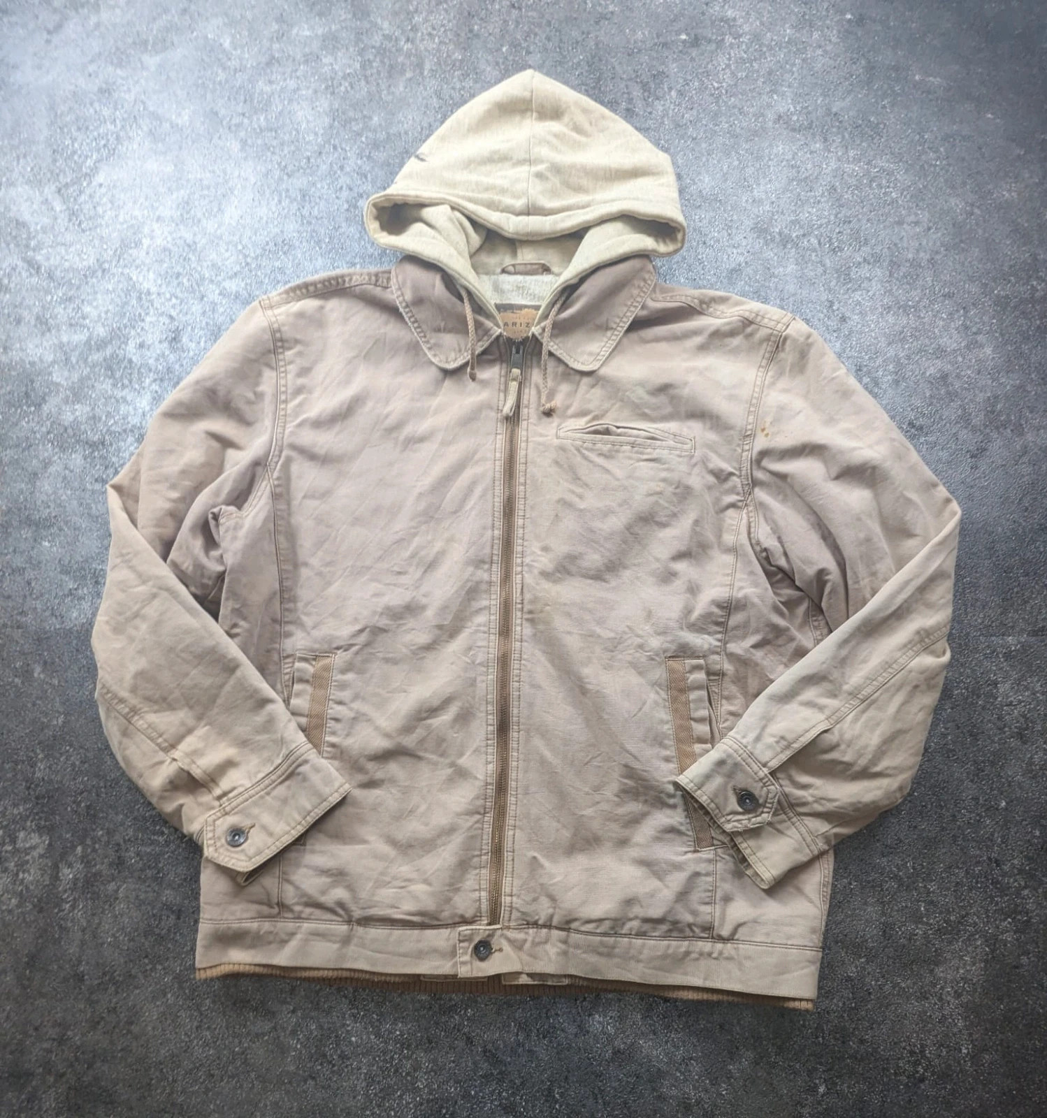 Veste Arizona Jean Company LT Workwear Vintage – Hooded Worker Jacket doublée polaire – WORKWEAR – taille L 2