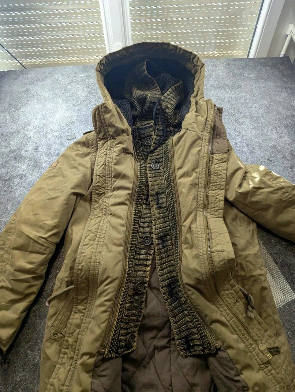 Khujo Parka Stigg M kaki – veste militaire winter workwear doublée vintage – khujo – taille M 3